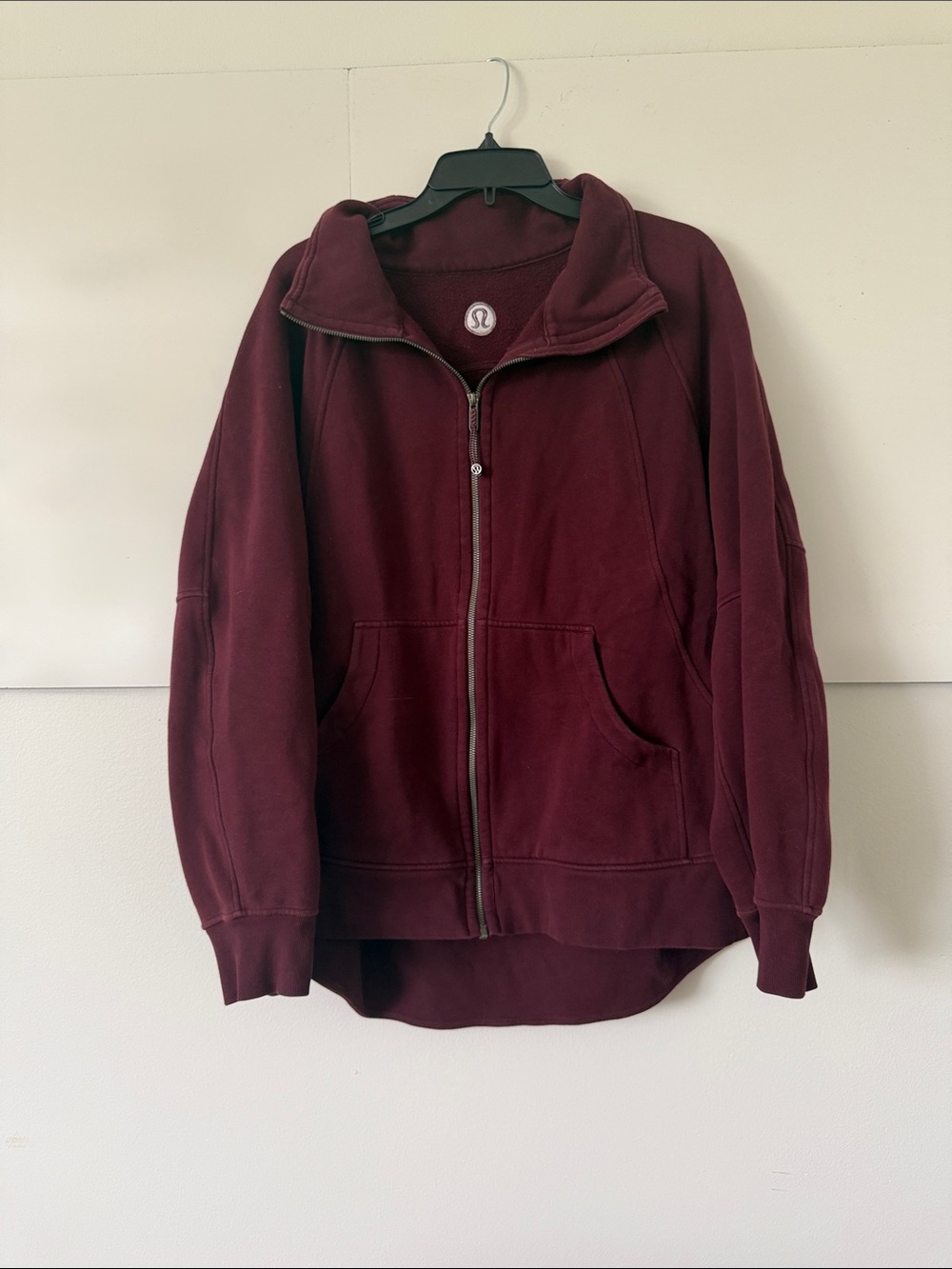 lululemon athletica Women's Maroon Full-Zip Hoodie Sweatshirt